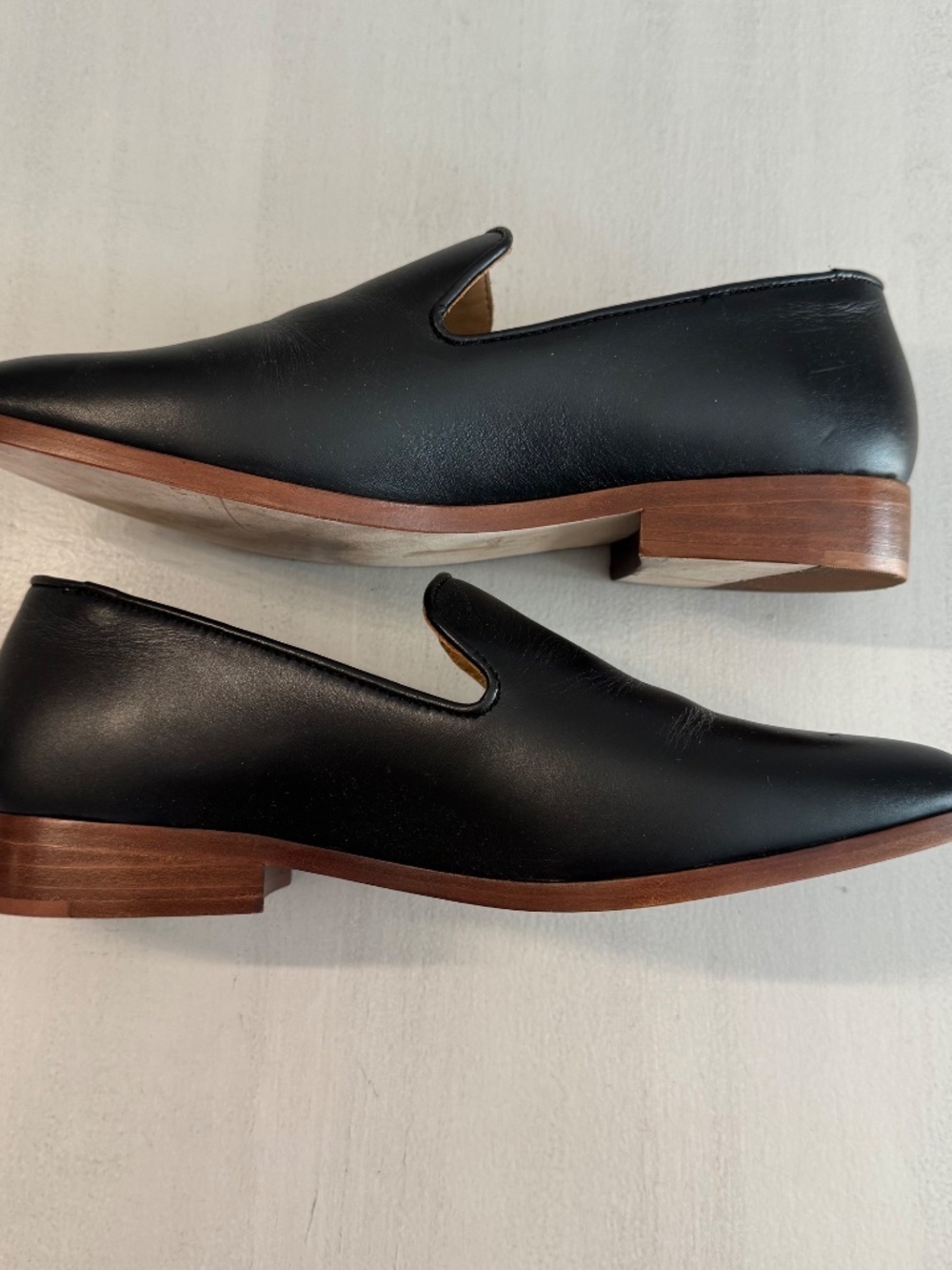Nisolo Women's Black Leather Everyday Slip-On Rounded Toe Loafer Sz 8.5 - Picture 9 of 13